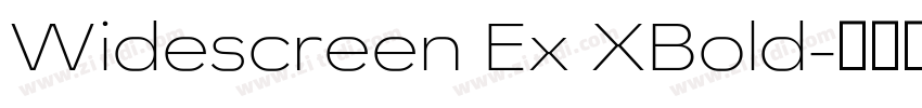 Widescreen Ex XBold字体转换